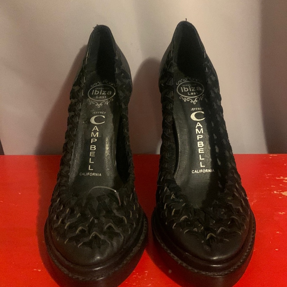 Jeffery Campbell all black heels